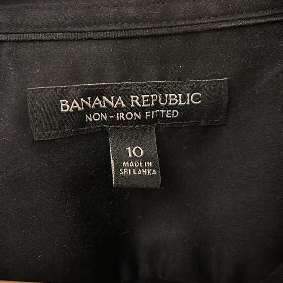 Black Banana Republic Tailored Riley non iron button down shirt - Picture 2 of 4